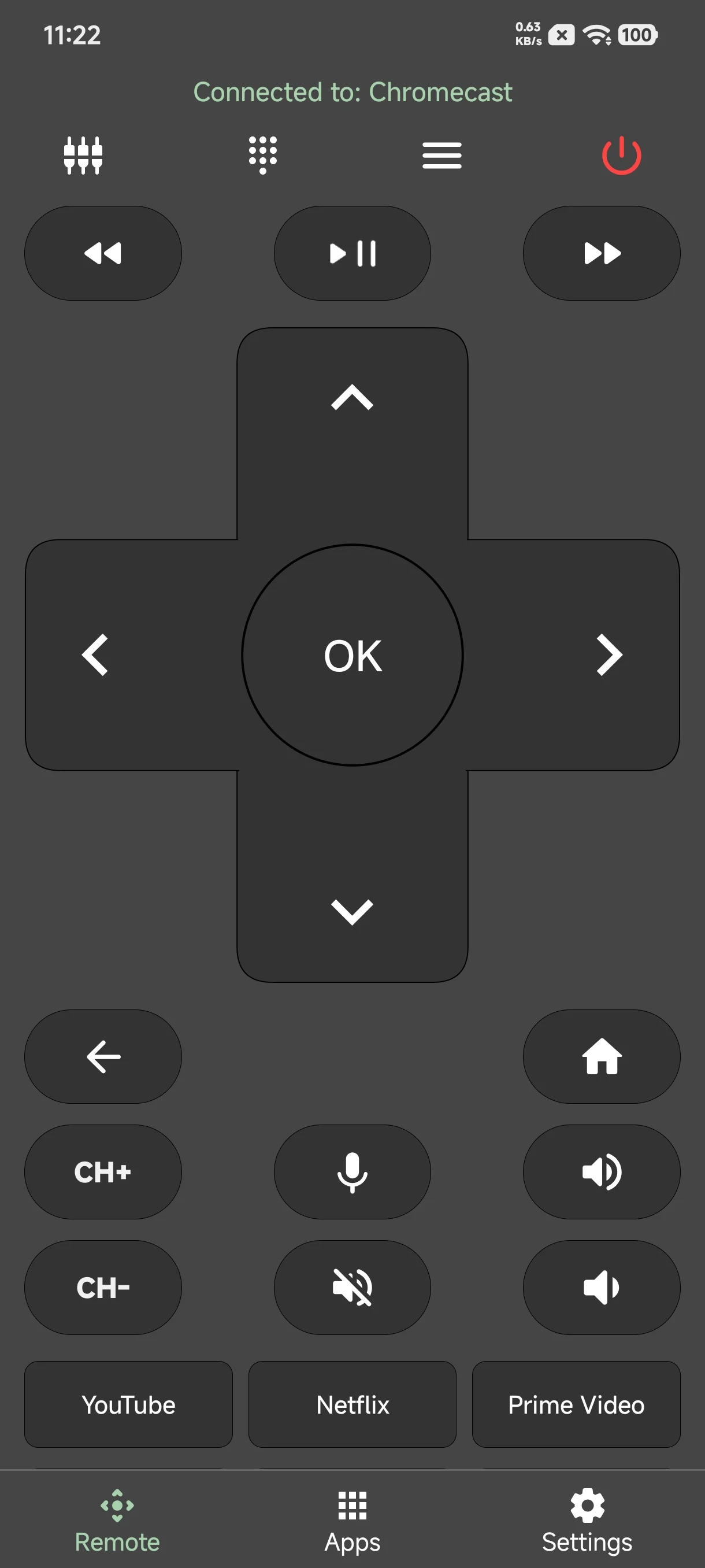TV Remote for Google TV, Tcl screenshot