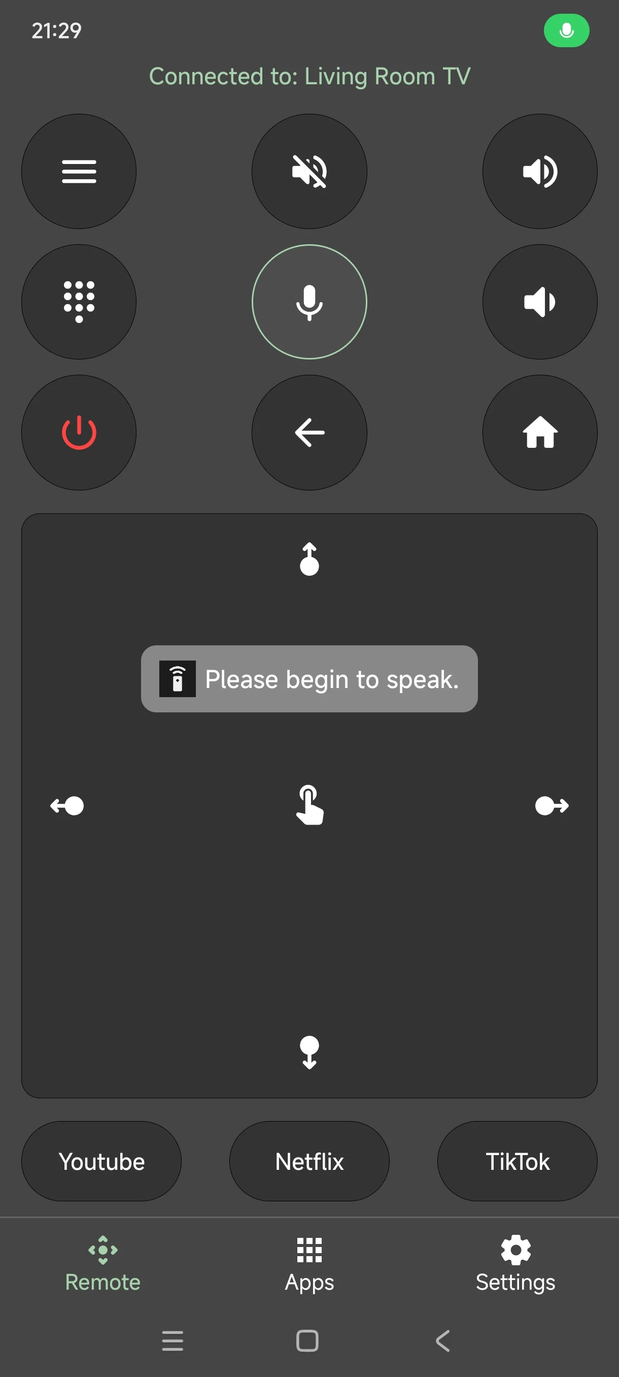 TV Remote for Google TV, Tcl screenshot
